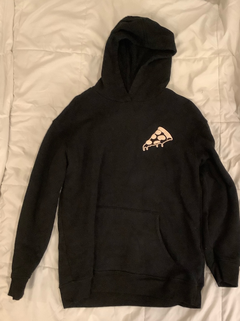 art class Black Hoodie with Pink Pizza Graphic